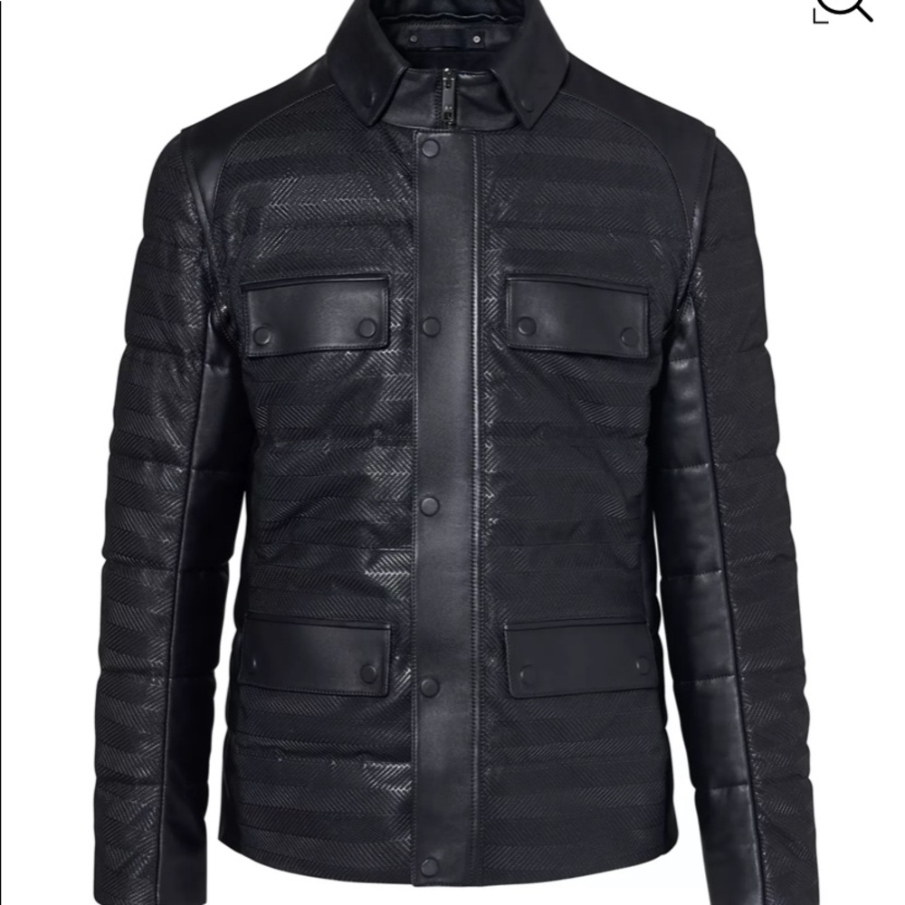 Porsche Design Hybrid 2 in 1 leather jacket